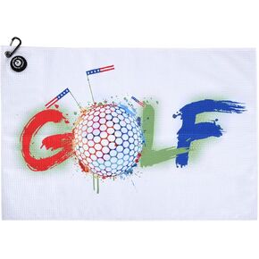 ZZHAO Magnetic Golf Towel,Super Absorbent Microfiber Towels with Clip, Industrial Strength Magnet,Lightweight, Scratch-Resistant, and lint-Free,24x16 Inches for Father's Day