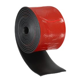PATIKIL Adhesive Rubber Strips, 1/8" Thick x 3.1" Wide x 10' Long Self Stick Neoprene Rubber Sheets Solid Rubber Rolls for DIY Gasket Flooring Weather Stripping
