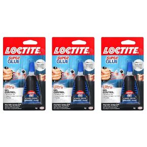 Loctite 1363589 4-Gram Bottle Super Glue Ultra Gel Control Adhesive, 3-Pack
