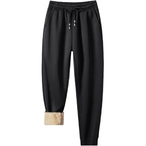 JiangWu Women's Casual Baggy Fleece Sweatpants High Waisted Athletic Joggers Pants with Pockets