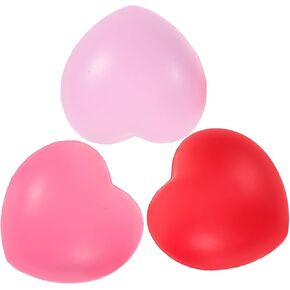 Beavorty Hand Grip Strength Trainer, 3pcs Finger Strengthener Ball Heart Shaped Hand Grip Ball Finger Resistance Exercise Squeezer for Adults Hand Workout