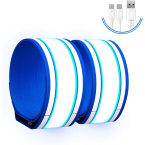 Light Up LED Armband for Running Walking at Night,Reflective Arm Bands for Runners,Rechargeable Jogging Lights,High Visibility Night Running Safety Gear Adjustable Running Women Men Kids