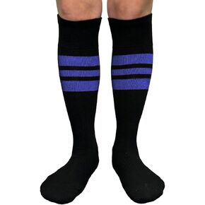Unisex Stripe Knee High Softball Baseball Team Sports Socks, 1 Pair
