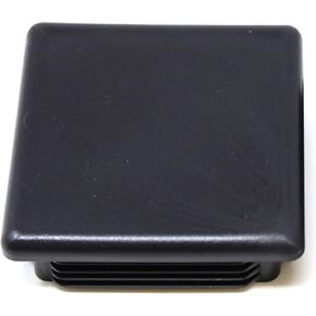 Plastic 4x4 inch Black Square Tubing Cap, Finishing Plug, Pipe Tubing End Cap, Durable Chair Glide Universal (4)