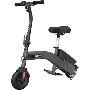 Razor UB1 Seated Electric Scooter - 8" Air Filled Front Tire, Adjustable Seat, Lightweight and Compact Design, 36V Electric Power, 250W Motor, Up to 13.5 mph, Black