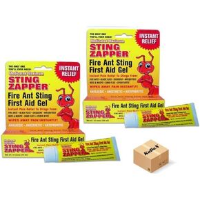 Medicated Maximum Sting Zapper Fire Ant Sting First Aid Gel, 1.0 oz, Pain Relief (Pack of 2)