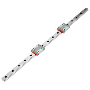400mm Linear Rail, Linear Slide Rail, Bearing Steel Linear Rail,with 2PcsLinear Block, Good Strength and High Accuracy,for Automation Equipment, Precision Measuring Device