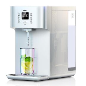 CF01 Countertop Reverse Osmosis Water Filter, 7 Stage Nano RO Water Filtration System, Home Water Purifier, 4:1 Pure to Drain Ratio, No Installation Required, White