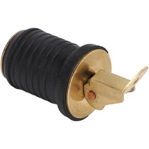 Generic Livewell Bait Well Drain Plug, Robust Long Durability Brass Drain Plug Leakage Proof Threaded for Yachts Ships (1inch), Generic12rf7auc3d-12