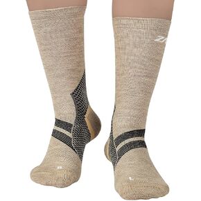 Merino Plantar Fasciitis Relief Sock, Light Micro Crew Compression Socks