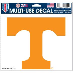 Wincraft NCAA University of Tennessee 21791041 Multi-Use Colored Decal, 5" x 6"