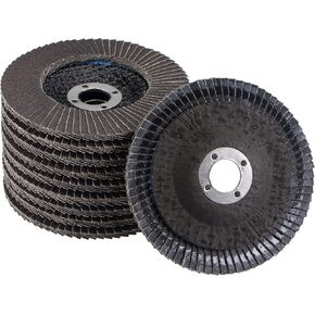 uxcell 4 Inch Flap Disc 80 Grit Sanding Grinding Wheels Silicon Carbide Abrasive Fiber Mesh Cover 10pcs