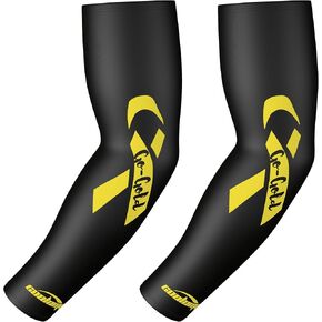 COOLOMG GO GOLD Gold Ribbon Child Cancer Awareness Compression Arm Sleeves for Sports Youth&Adult Sizes