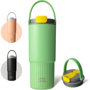 BOTTLE BOTTLE Insulated Water Bottle with Straw and Handle Stainless Steel Water Bottles for Car Sports Home Office and School 26oz Leak Proof Bottles