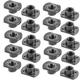 uxcell Weld Nuts,M8 Tab Base UNC Coarse Carbon Steel Machine Screw Gray Pack of 20