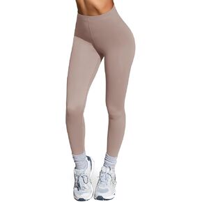 LASLULU High Waisted Workout Leggings for Women 27" Double Seamed Buttery Soft Compression Leggings Yoga Workout Pants
