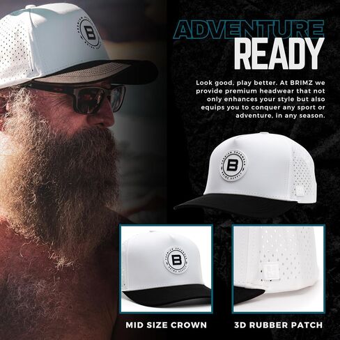 BRIMZ Outdoor Performance Hat - Water & Sweat Resistant Hats - Breathable & Moisture-Wicking Snapback in Saudi Arabia