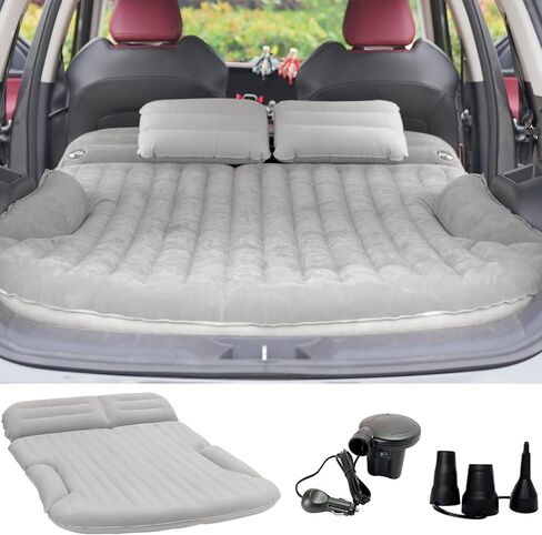 SUV Air Mattress Double-Sided Car Mattress SUV Mattress Camping Bed Inflatable Bed with Electric Pump for SUV Trunk and Rear Seat - Blue (without Pillows) in Saudi Arabia