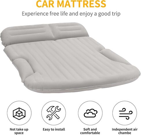 SUV Air Mattress Double-Sided Car Mattress SUV Mattress Camping Bed Inflatable Bed with Electric Pump for SUV Trunk and Rear Seat - Blue (without Pillows) in Saudi Arabia