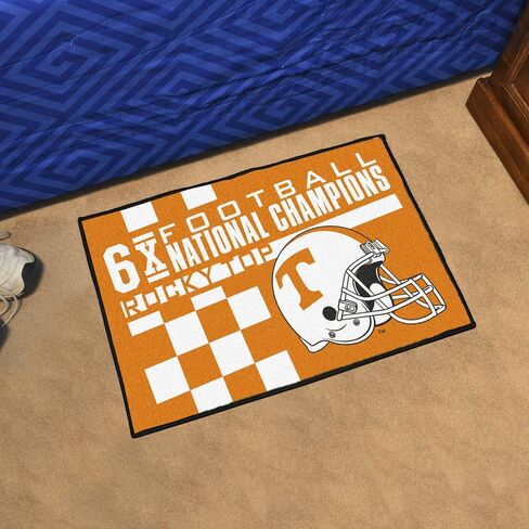 FANMATS 25969 NCAA - Tennessee Volunteers Dynasty Starter Mat Accent Rug - 19in. x 30in. | Sports Fan Home Decor Rug and Tailgating Mat in Saudi Arabia
