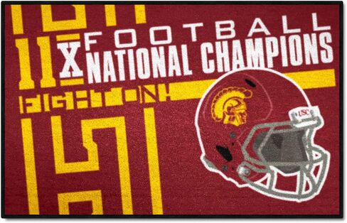 FANMATS 25970 NCAA - Southern California Trojans Dynasty Starter Mat Accent Rug - 19in. x 30in. | Sports Fan Home Decor Rug and Tailgating Mat in Saudi Arabia