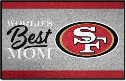 Fanmats 18042 NFL - San Francisco 49ers Starter Mat Accent Rug - 19in. x 30in. | Sports Fan Home Decor Rug and Tailgating Mat World's Best Mom Starter Mat in Saudi Arabia