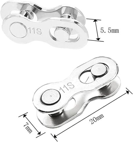 4 Pairs Bicycle Missing Link 9 Speed Chain Reusable Steel Bike Chain Link in Saudi Arabia