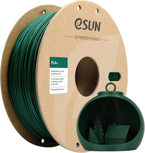 eSUN PLA+ Filament 1.75mm 1KG, 3D Printer Filament Dimensional Accuracy +/- 0.03mm, 1kg Cardboard Spool(2.2lbs) 3D Printing Filament, Fits for Most FDM 3D Printers(Peak Green) in Kuwait