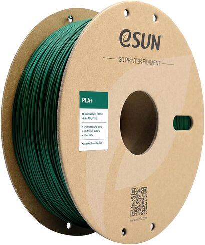 eSUN PLA+ Filament 1.75mm 1KG, 3D Printer Filament Dimensional Accuracy +/- 0.03mm, 1kg Cardboard Spool(2.2lbs) 3D Printing Filament, Fits for Most FDM 3D Printers(Peak Green) in Kuwait