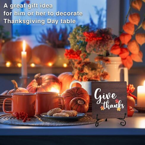 Autumn Decor Hey There Pumpkin Fall Decor Thanksgiving Gifts Decorations Farmhouse Rustic Home Decor for Party Tabletop Living Room Bathroom Kitchen Office Shelf Tiered Tray Decorations - A16 in Saudi Arabia