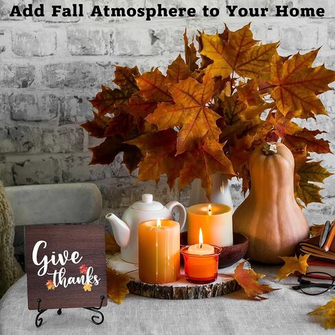 Autumn Decor Hey There Pumpkin Fall Decor Thanksgiving Gifts Decorations Farmhouse Rustic Home Decor for Party Tabletop Living Room Bathroom Kitchen Office Shelf Tiered Tray Decorations - A16 in Saudi Arabia