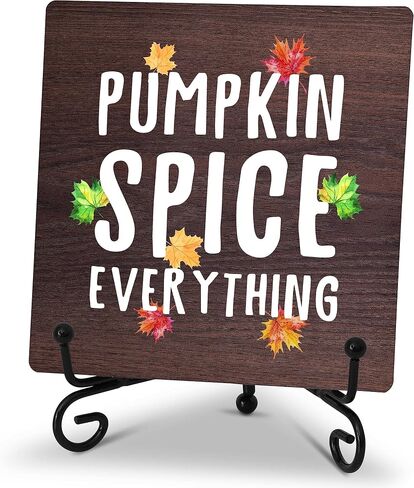 Autumn Decor Hey There Pumpkin Fall Decor Thanksgiving Gifts Decorations Farmhouse Rustic Home Decor for Party Tabletop Living Room Bathroom Kitchen Office Shelf Tiered Tray Decorations - A16 in Saudi Arabia