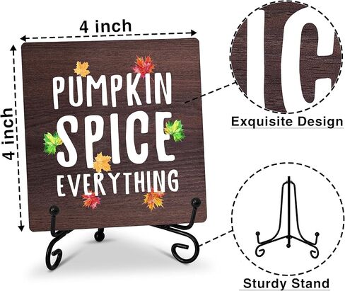 Autumn Decor Hey There Pumpkin Fall Decor Thanksgiving Gifts Decorations Farmhouse Rustic Home Decor for Party Tabletop Living Room Bathroom Kitchen Office Shelf Tiered Tray Decorations - A16 in Saudi Arabia