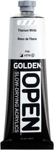 OPEN Slow-Drying Acrylics by GOLDEN, Carbon Black, 2 fl oz. tube, Professional Acrylic Paint, Opaque in Kuwait