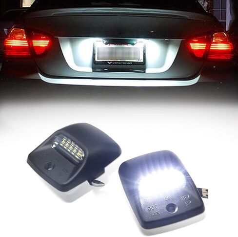 Silverado License Plate Light Led Lamp for Chevy Traverse Avalanche Tahoe Chevrolet Suburban 1500 2500 Cadillac Escalade GMC Yukon XL, Full Led Rear License Plate Lights, Pack of 2 in Saudi Arabia