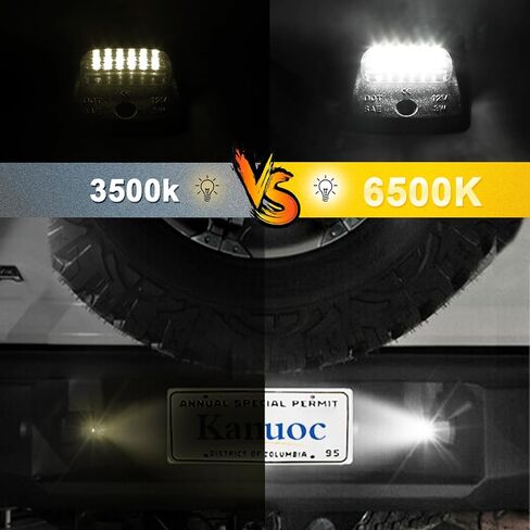 Silverado License Plate Light Led Lamp for Chevy Traverse Avalanche Tahoe Chevrolet Suburban 1500 2500 Cadillac Escalade GMC Yukon XL, Full Led Rear License Plate Lights, Pack of 2 in Saudi Arabia