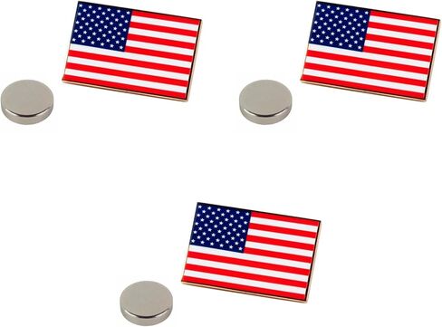 American Flag Pin for Suit, Double Magnets for Ease and Safe Attachment, Quality Lapel Pin Collection, Show Your Pride! in Saudi Arabia