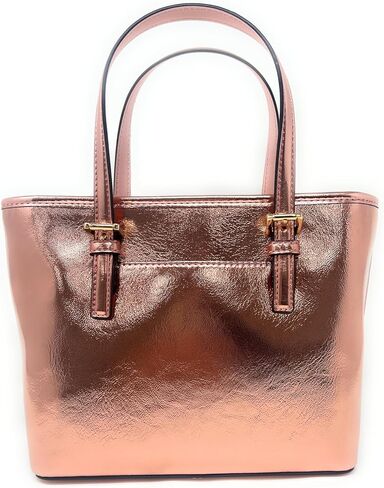 Michael KorsJet Set Travel Extra-Small Metallic Top-Zip Tote Bag Silver in Saudi Arabia