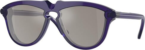 BURBERRY BE4417U 41046G 58MM Green/Light Grey Mirror Silver Pilot Sunglasses for Men + BUNDLE With Deisgner iWear Complimentary Eyewear Kit in Saudi Arabia