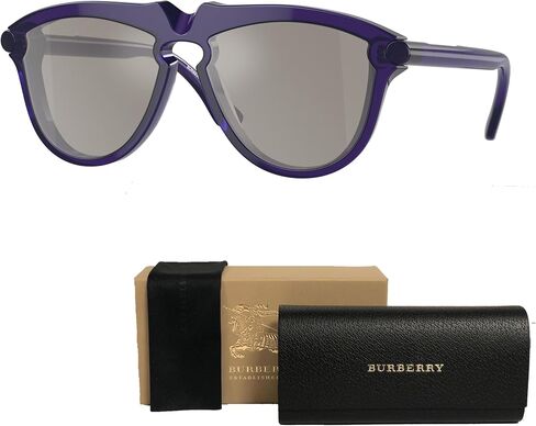 BURBERRY BE4417U 41046G 58MM Green/Light Grey Mirror Silver Pilot Sunglasses for Men + BUNDLE With Deisgner iWear Complimentary Eyewear Kit in Saudi Arabia