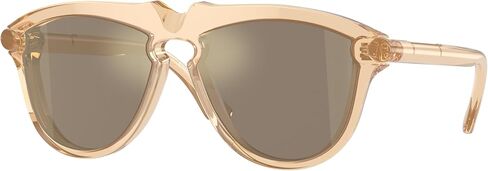 BURBERRY BE4417U 41046G 58MM Green/Light Grey Mirror Silver Pilot Sunglasses for Men + BUNDLE With Deisgner iWear Complimentary Eyewear Kit in Saudi Arabia