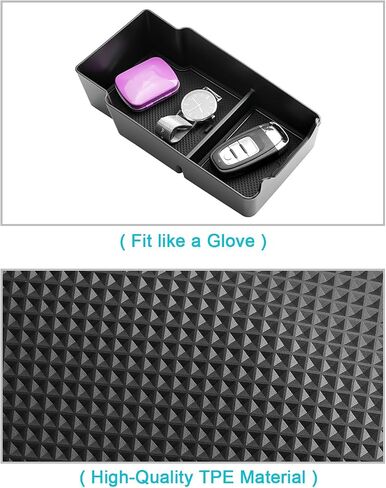 CDEFG Center Console Organizer Tray for 2021 2022 2023 Buick Envision Interior Accessories ABS Black Material Armrest Insert Secondary Storage Box Envision Accessories in Saudi Arabia