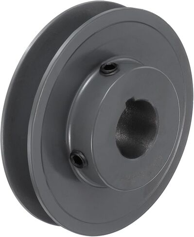 uxcell AK34-7/8 V-Belt Sheave 7/8 "تتحمل 3.45" OD مفردة الأخدود الويب Sheave بالملل إلى الحجم، حديد الزهر، قسم الحزام لـ 4L أو حزام in Saudi Arabia
