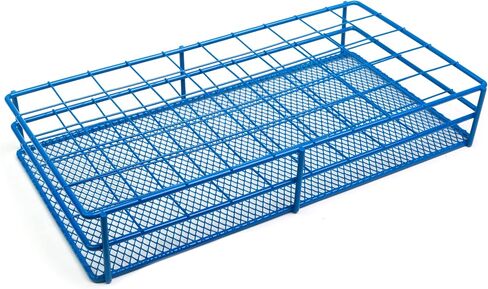 Heathrow Scientific HEA120087 Coated Steel Universal Bottle Durable Tube Racks, 33 mm well, 2 x 6 Tube Array , Blue in Saudi Arabia
