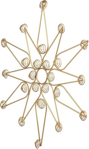 Red Co. 17" Decorative Metal Northern Star Christmas Wall Display Card & Photo Holder Rack – Gold in Kuwait