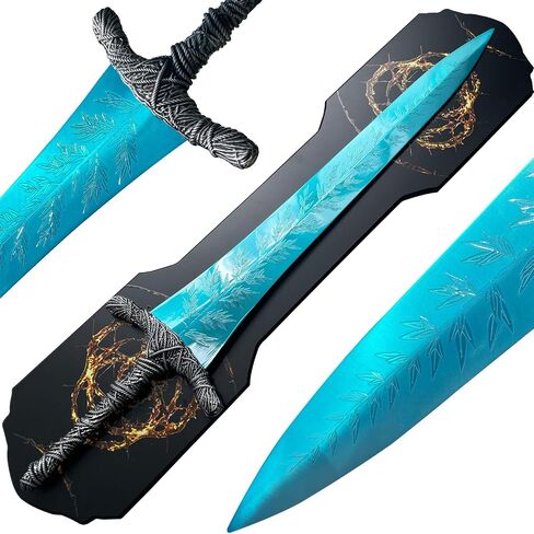 حلقة Dark Moon Greatsword Elden، سيف فارس 41 بوصة، سيف لودفيغ، سيف معدني من الفولاذ المقاوم للصدأ، غير حاد، مناسب لمجموعة Elden Ring Hobby in Saudi Arabia