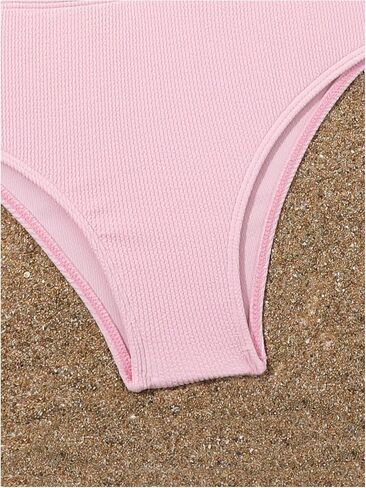 Girl's 3 Piece Bikini Sets Wireless High Waisted Bathing Suit Cute Swimsuit with Cover Up Skirts in Saudi Arabia