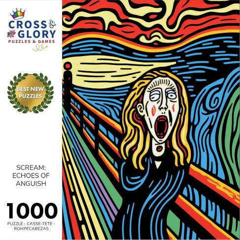 Skeletal Fiesta: The Colorful Dance of The Dead by Cross & Glory 1000 Piece Jigsaw Puzzle | Artistic Design | Vibrant Spanish-Inspired Skeleton Art | Premium Quality | Satin Finish in Saudi Arabia