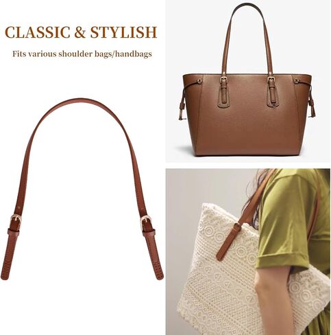 30 inches Leather Purse Handles 2Pcs Purse Strap,Adjustable Leather Shoulder Strap,Replacement Straps for Handbags in Saudi Arabia