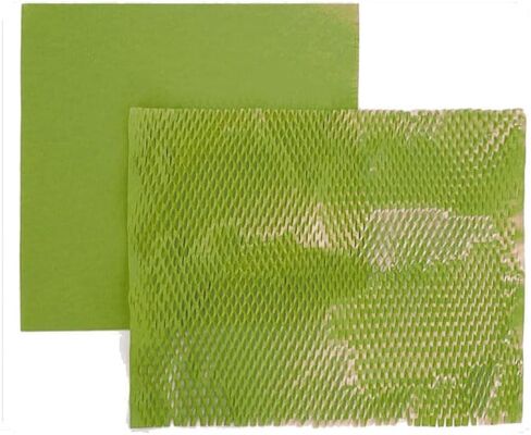 ورق تغليف على شكل قرص العسل من DzdzCrafts، 50 ورقة مقاس 10 بوصة عرض × 12 بوصة طول / 12 بوصة × 41 قدم غلاف واقٍ من ورق كرافت قابل للتحلل البيولوجي مسبقًا لتغليف الهدايا، أزرق كلاين in Kuwait